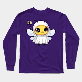 Kawaii Halloween Ghost Boo Bee Long Sleeve T-Shirt